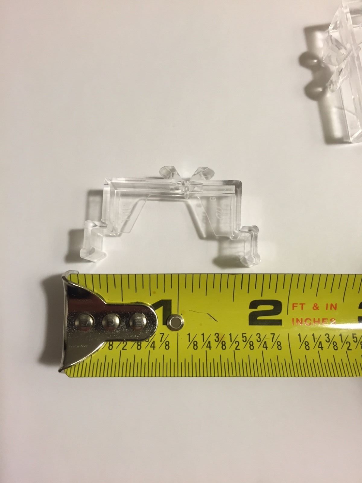 OEM LEVOLOR Kirsch Faux Wood Blind Clear Valance Clips One Pair 1.5″ Fast Ship