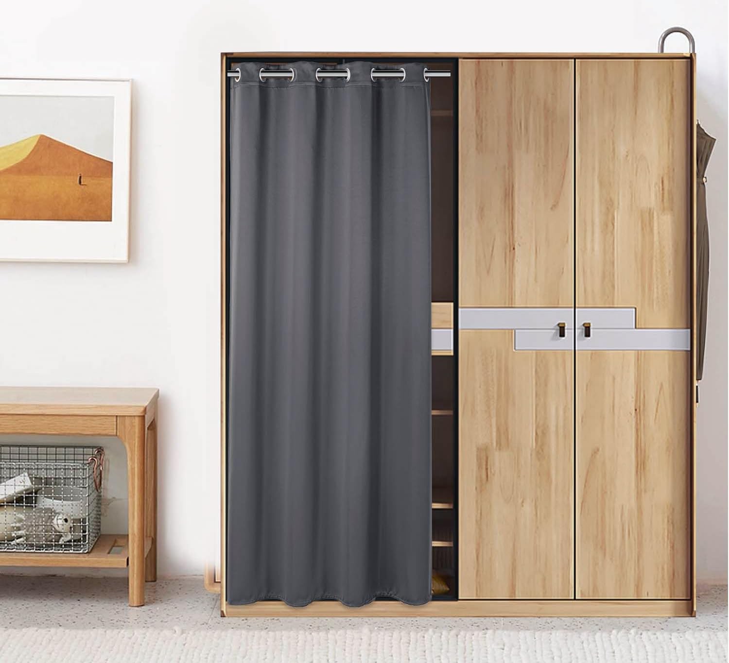 PI Blackout Door Curtain 80 inch Thermal Insulated Room Darkening Privacy Doo…