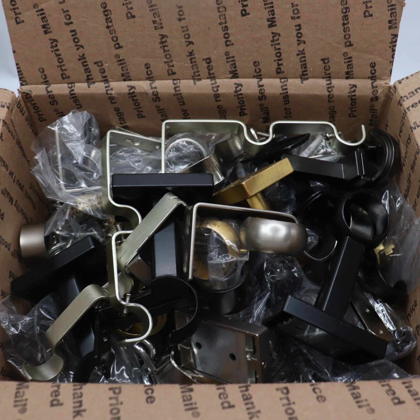 Assorted Curtain Rod Hardware 15lbs