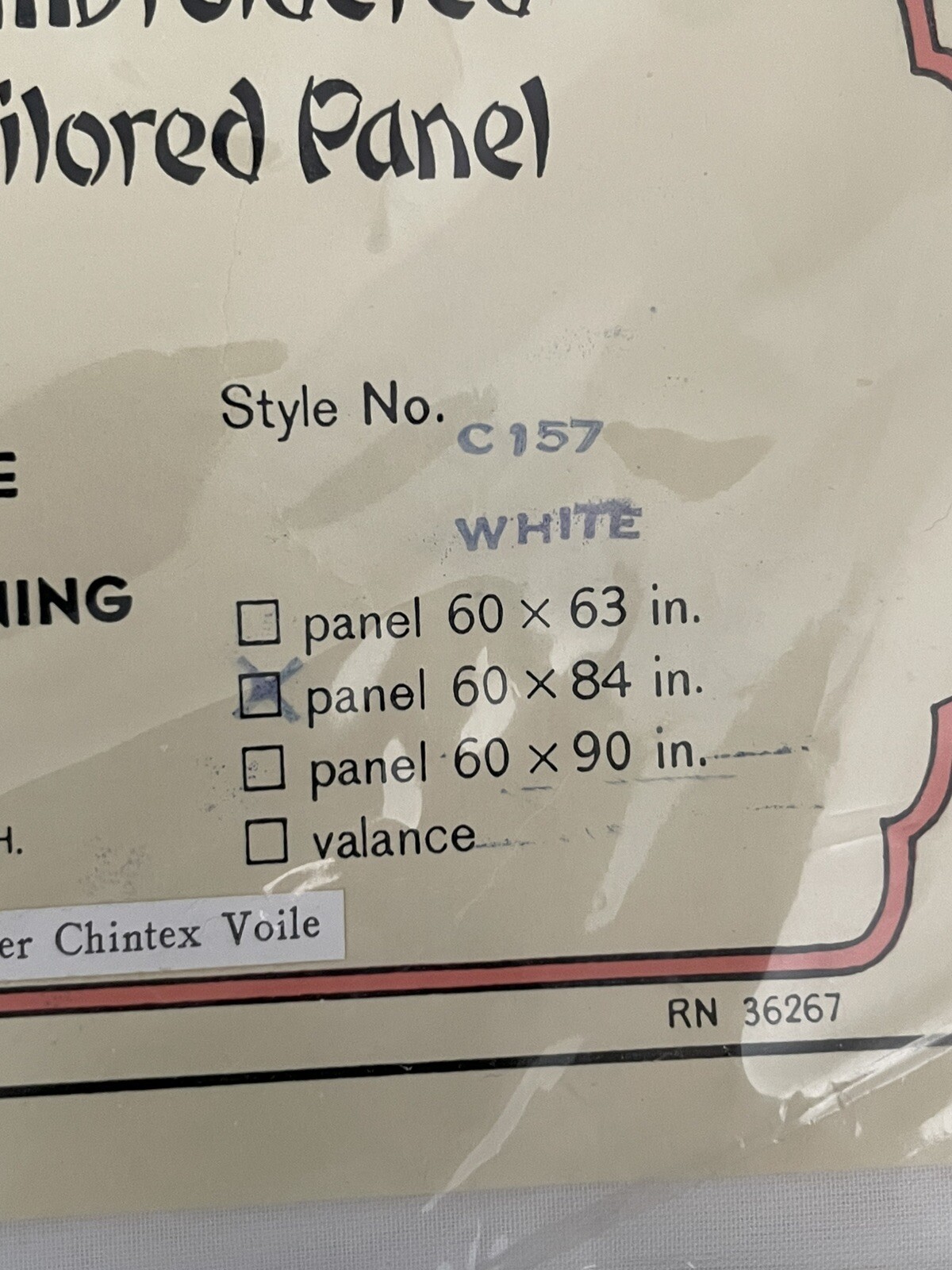Vintage Lorraine Home Fashions of China Embroidered Tailored Panel 60×84 1024