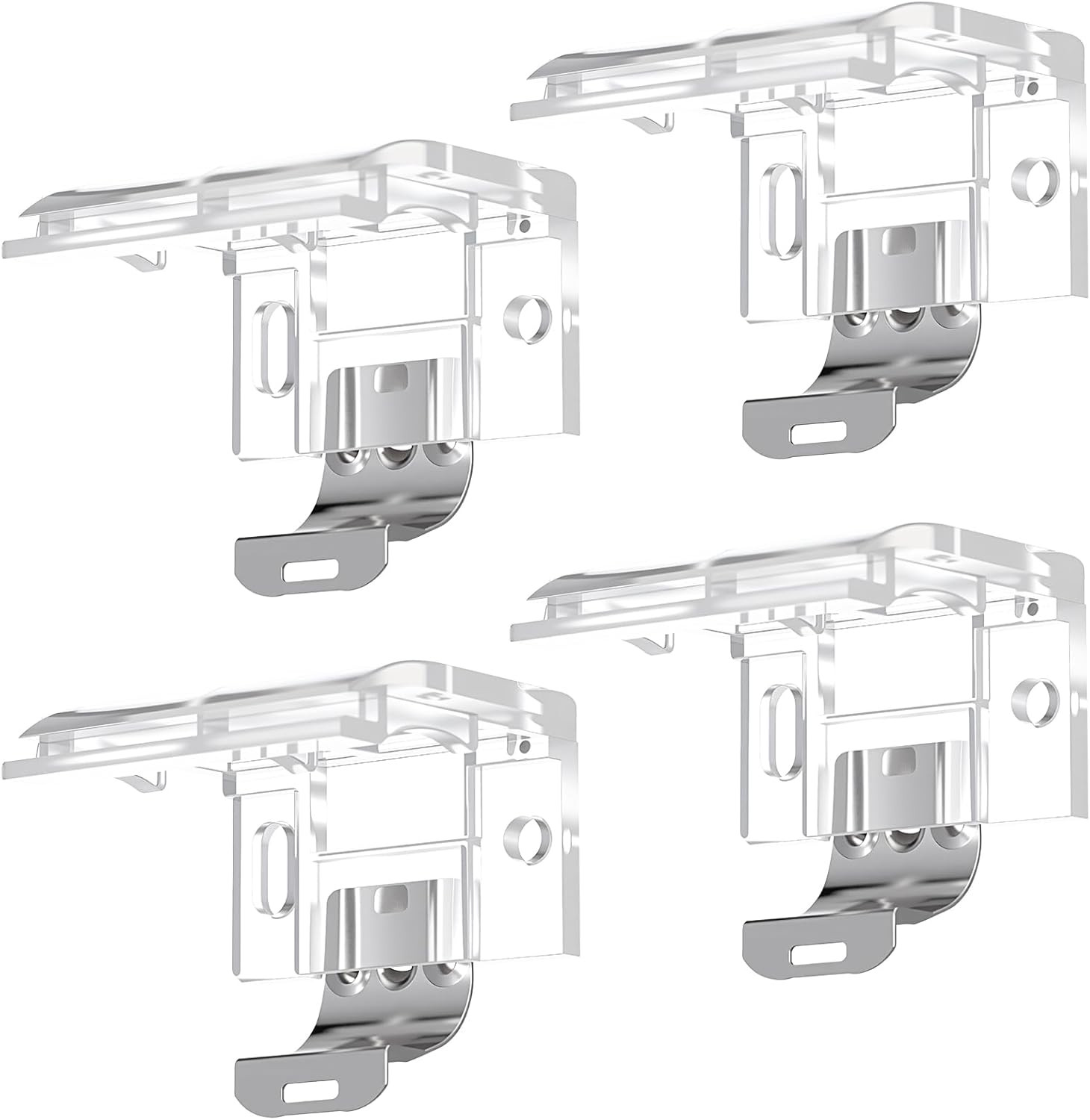 4 Pack Mounting Bracket with Metal Clip, Cordless Shade Bracket Mini Blind Br…