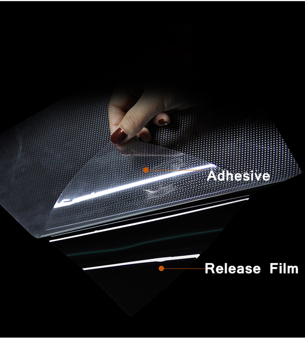 Window Film Gradient White Double Side Dots Sticker Semi-Privacy Vinyls Office
