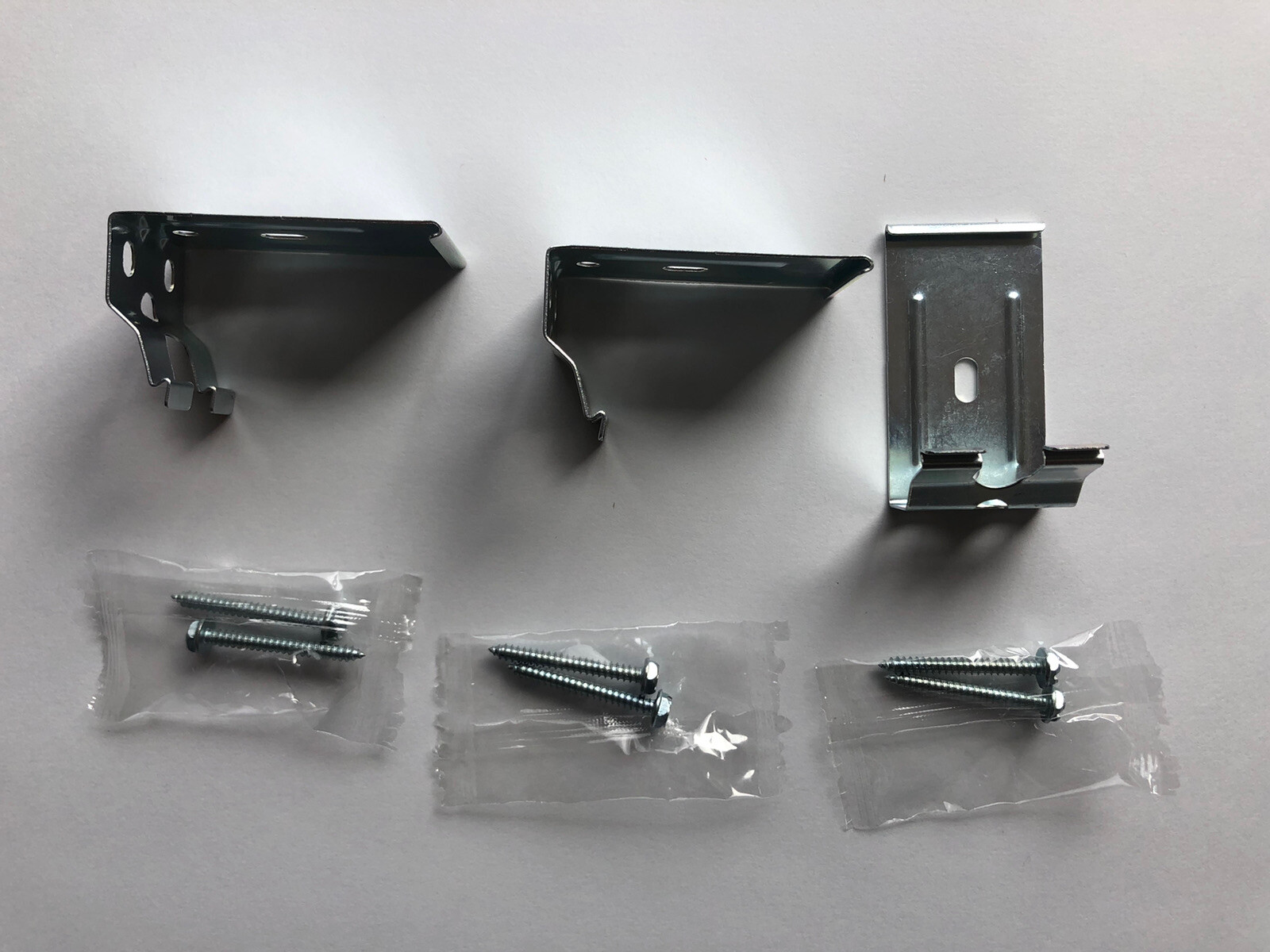 Graber/Bali Crystal Pleat Cordless Cellular Shade Bracket metal Qty 3 + hardware