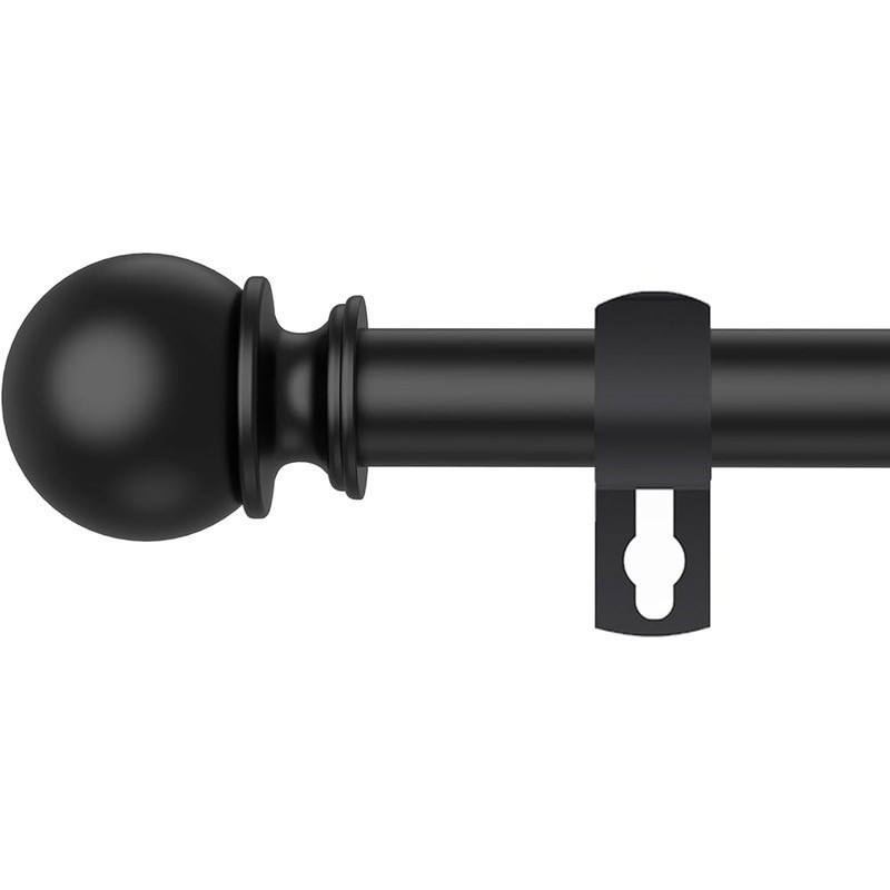 Heavy Duty Adjustable Curtain Rod Sturdy Metal Window Treatment Elegant Design