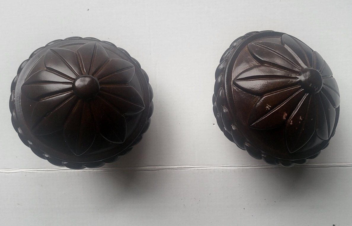 Wood Curtain Finials Rod