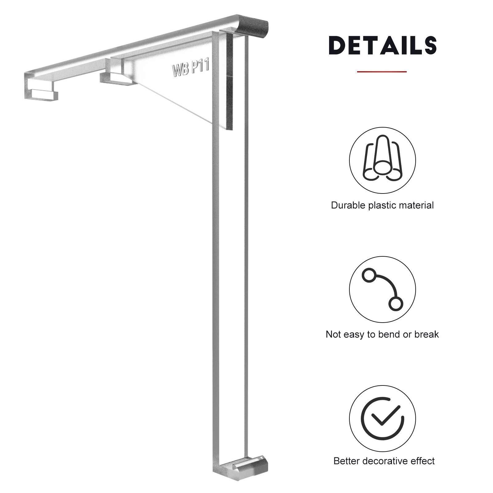 Valance Clips Vertical Blind Clear Brackets Plastic Clips for Outside Mount …