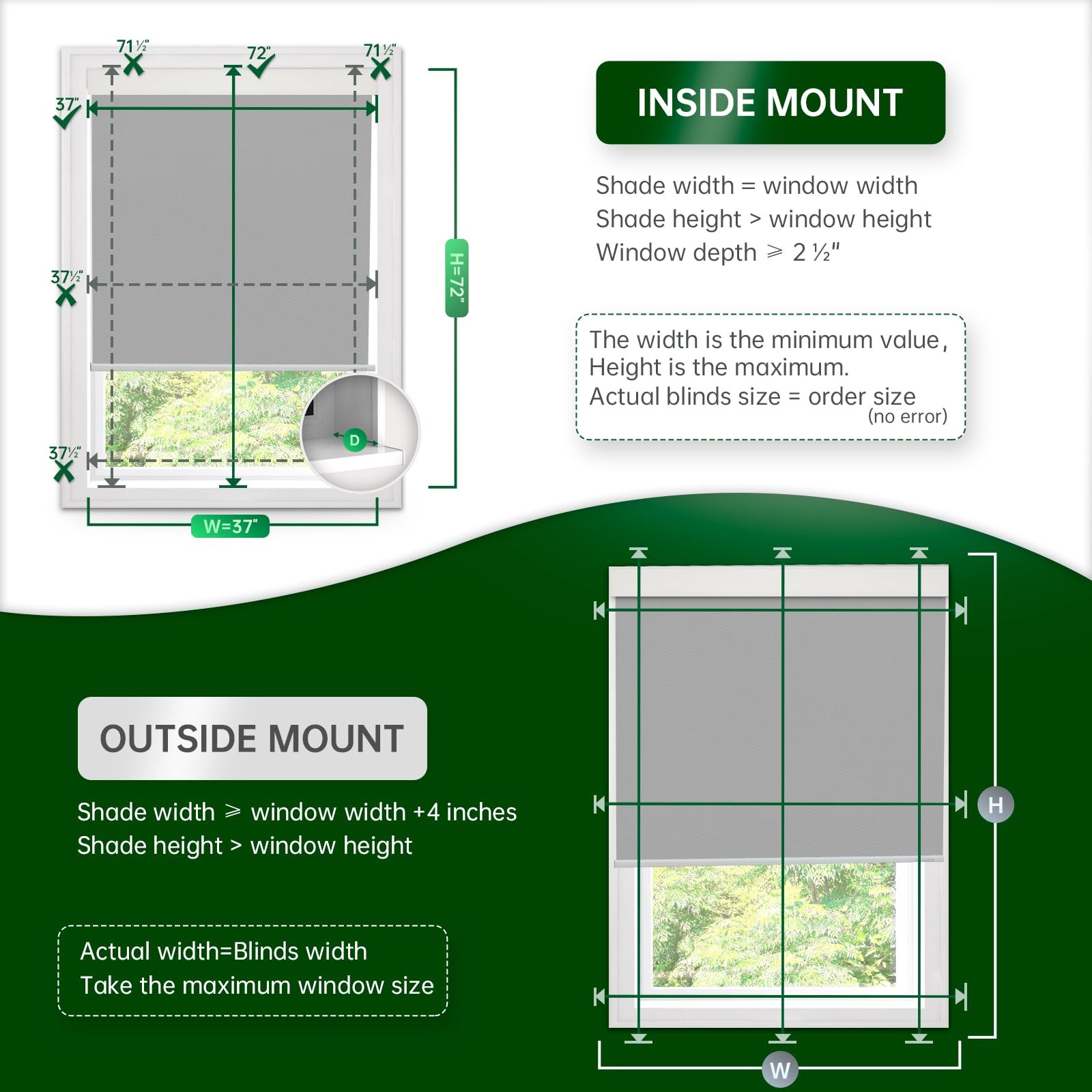 Dongfxk Motorized Blinds Remote Blackout Cooling Automatic Shades Solar Panel