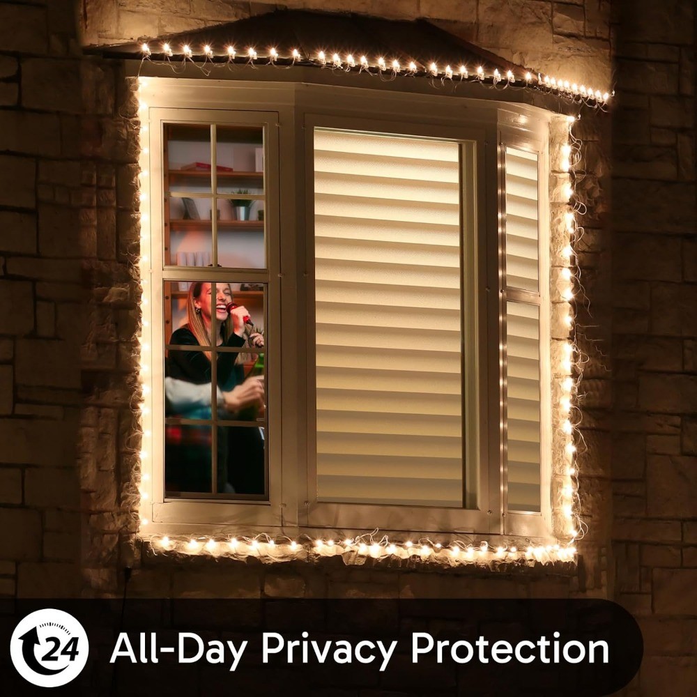 Rabbitgoo Window Film Privacy Bathroom Blinds Static Cling Frosted Glass Sticker
