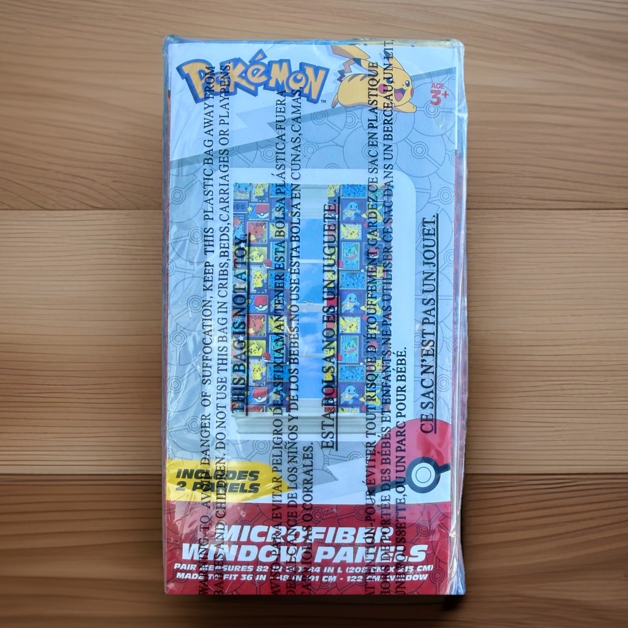 Pokémon Microfiber Window Panels Set of 2 82″ x 84″ Kids Room Curtains Franco
