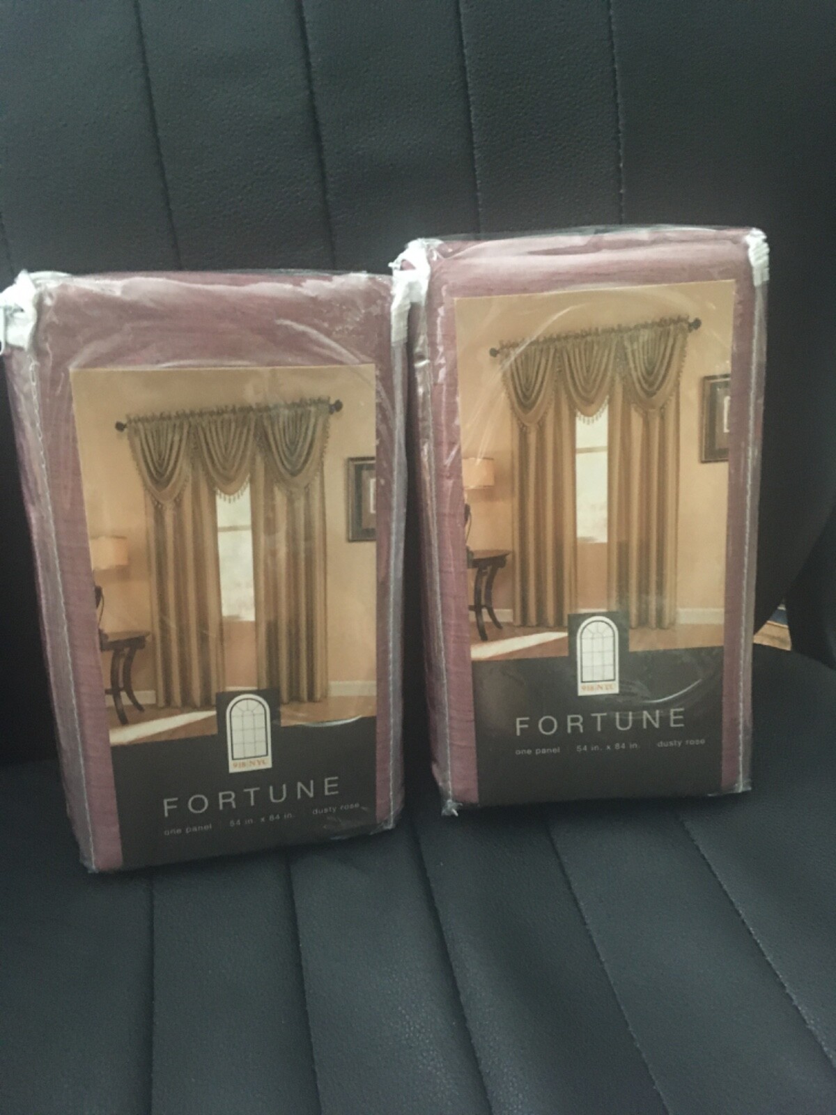 FORTUNE Curtains 2 PACKS 1 PANEL EACH PACK 54 X 84 DUSTY ROSE BRAND NEW