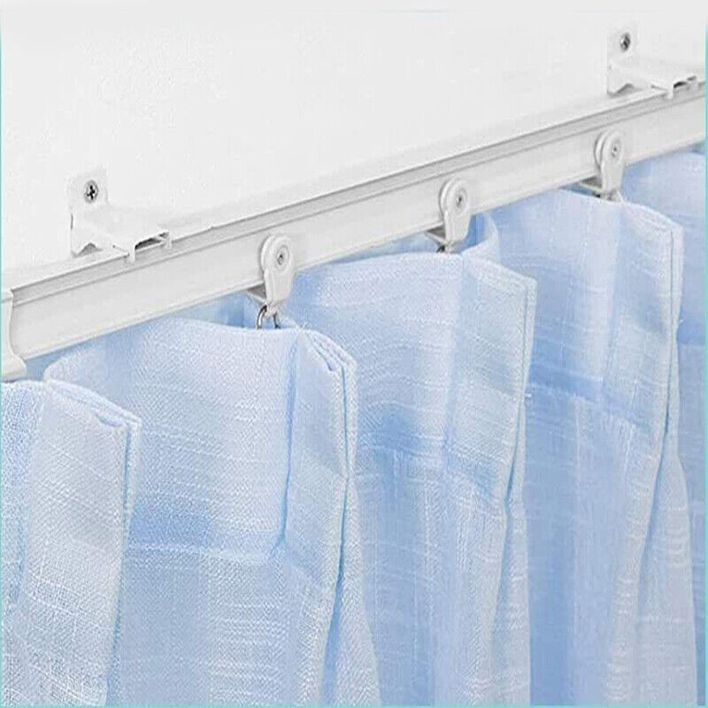 5M Wall Curtain Track Window Rod Pole Rail System Flexible Rail Track Mount US