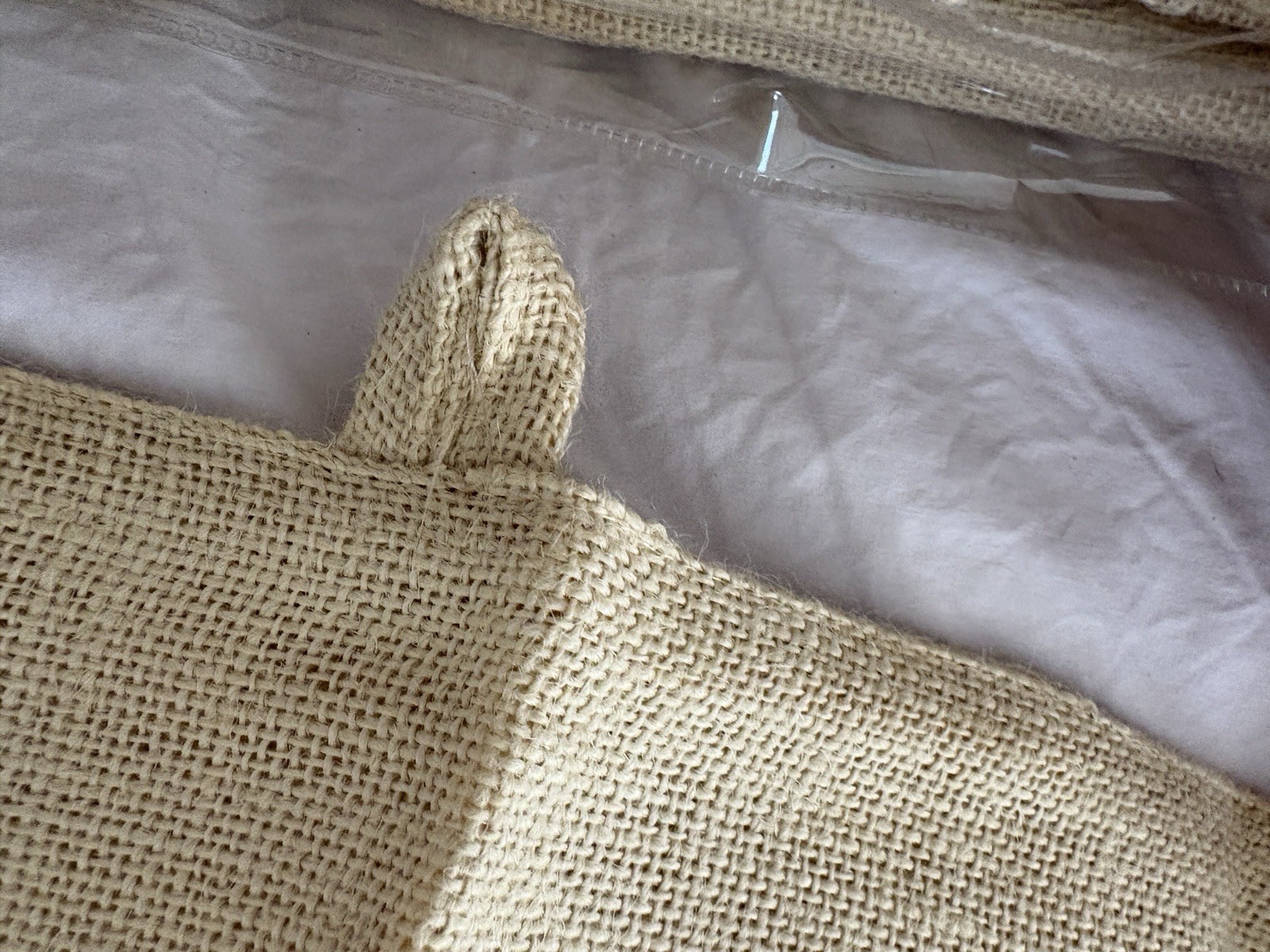 NEW Ballard Designs Basic Ivory Burlap Curtain Panel 84″ (7 Avail)