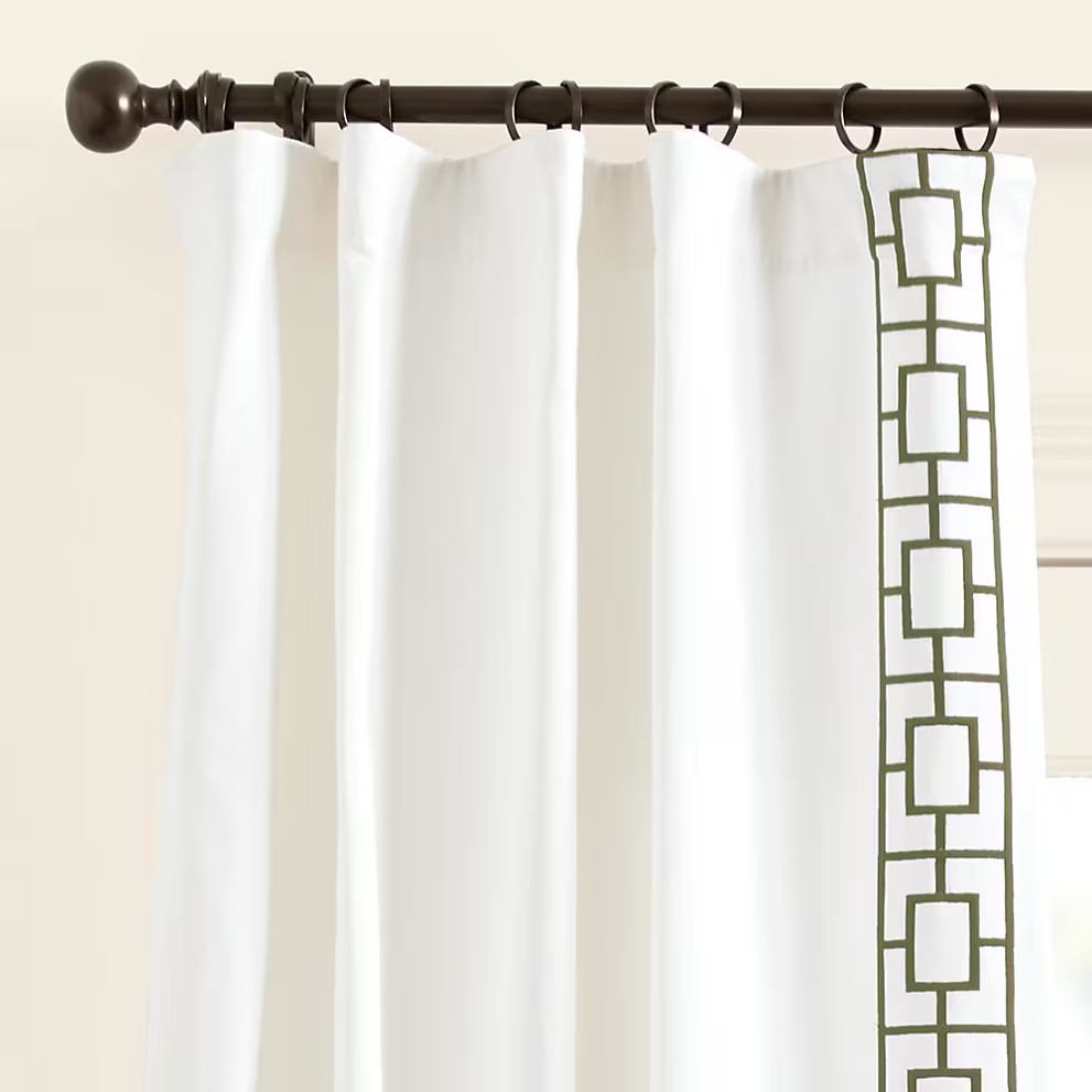 Ballard Designs Embroidered Square Trellis Panels – Set of 2…