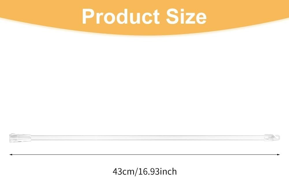 17 Inches 2 Pieces Blind Wand, Vertical Blinds free size, As Picture Show