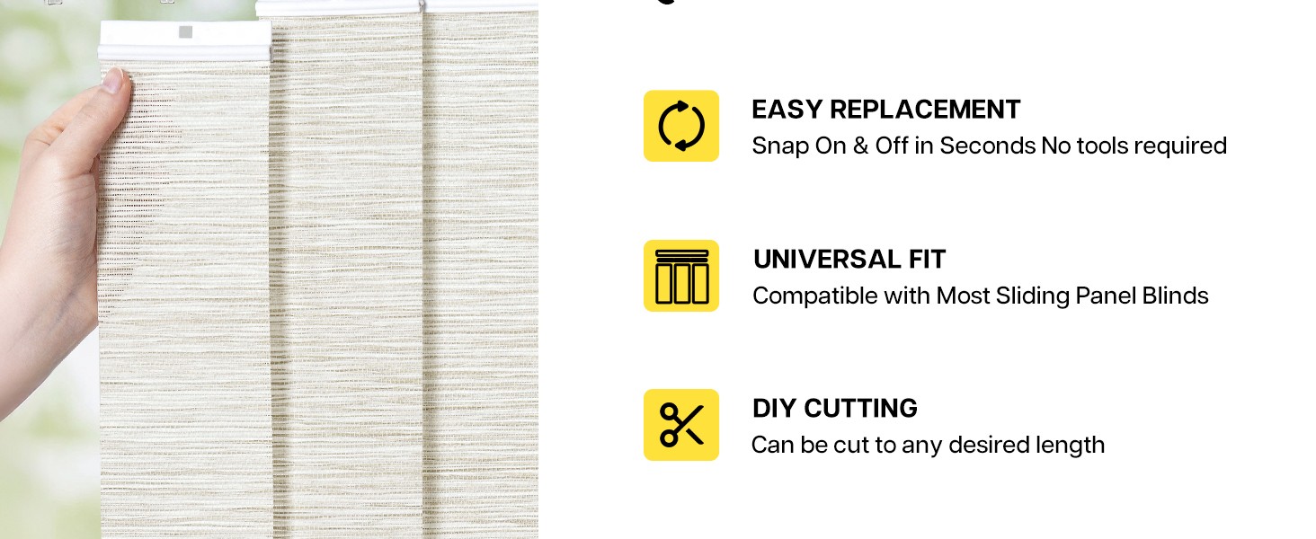 Vertical Blind Replacement Slats, 3.5×82.5 in, Grey | Blackout Material, 20