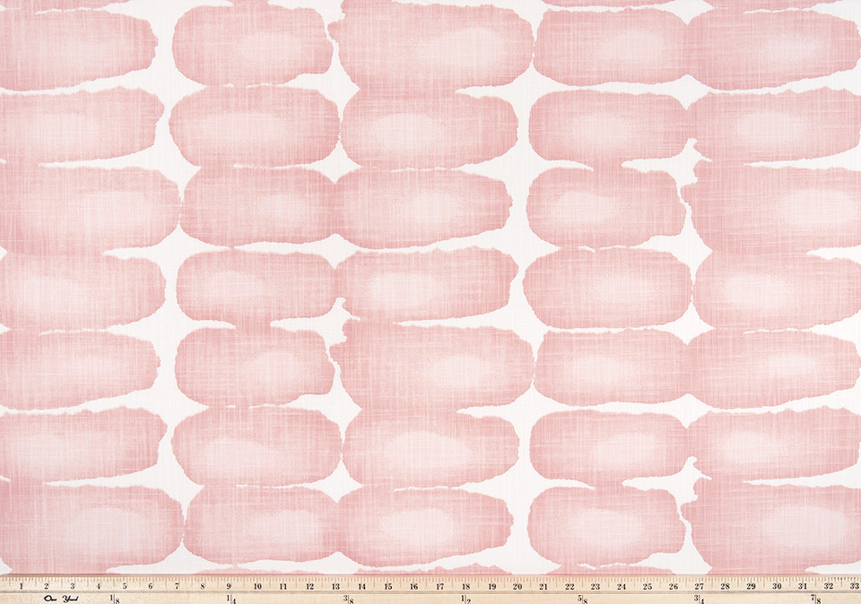 Curtains Made in the USA, Shibori Dot Blush, Medium Weight Cotton Slub