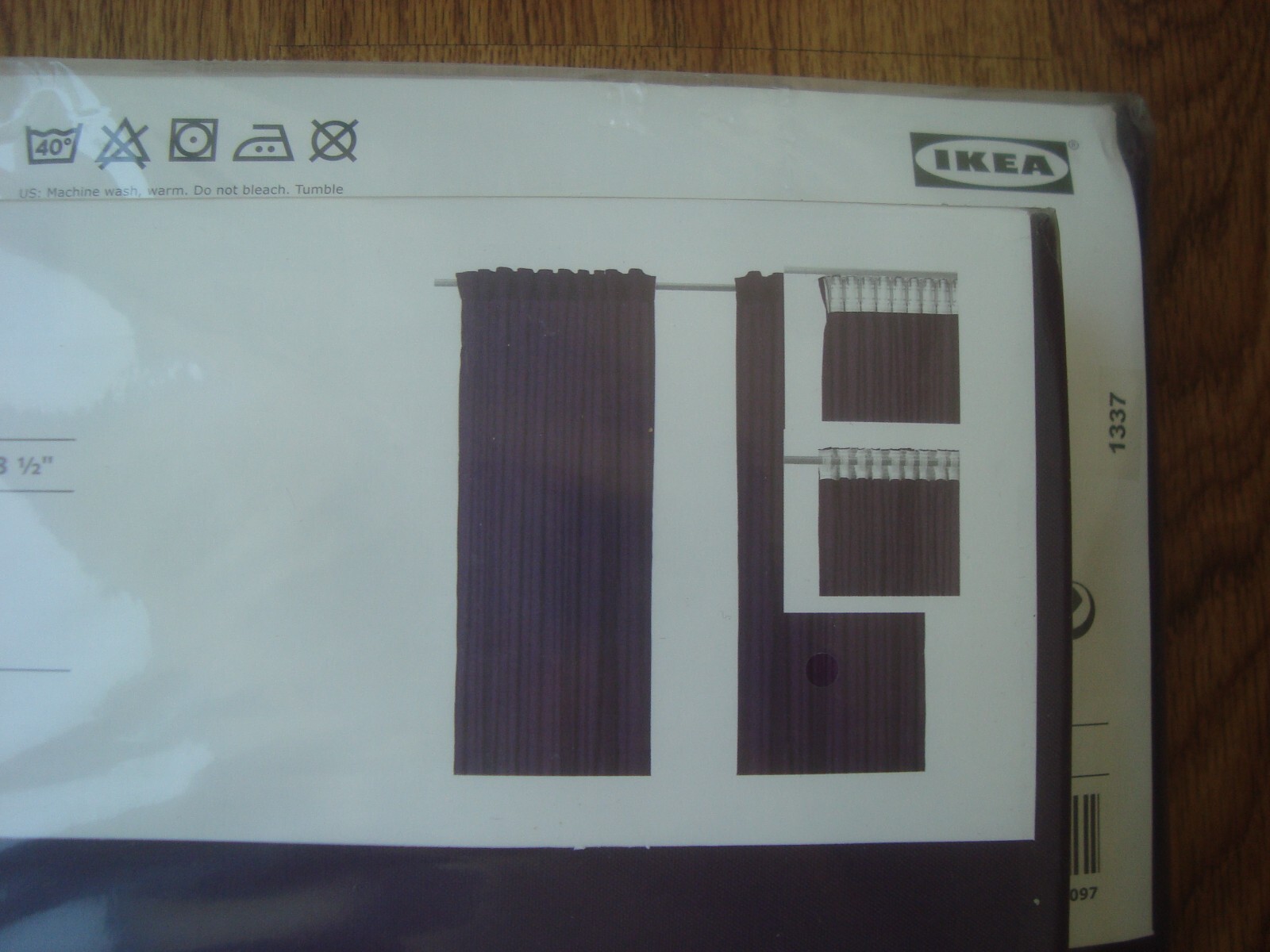 IKEA VIVAN Pair of Curtains Deep Purple Lilac 57 x 98.5″ (145 x 250 cm) NEW