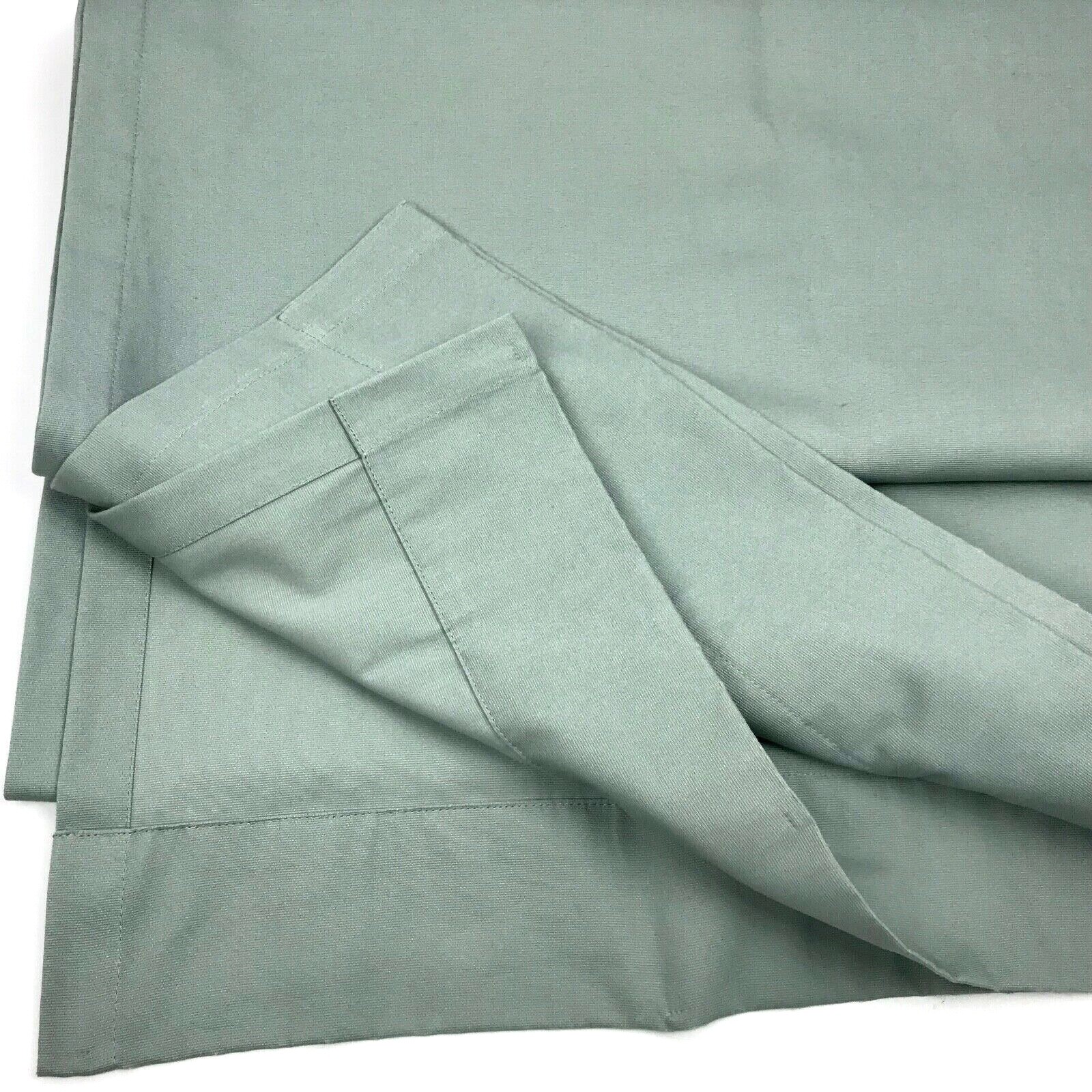POTTERY BARN Drape Curtain One Panel Unlined Sage Green Rod Pocket 50 x 108