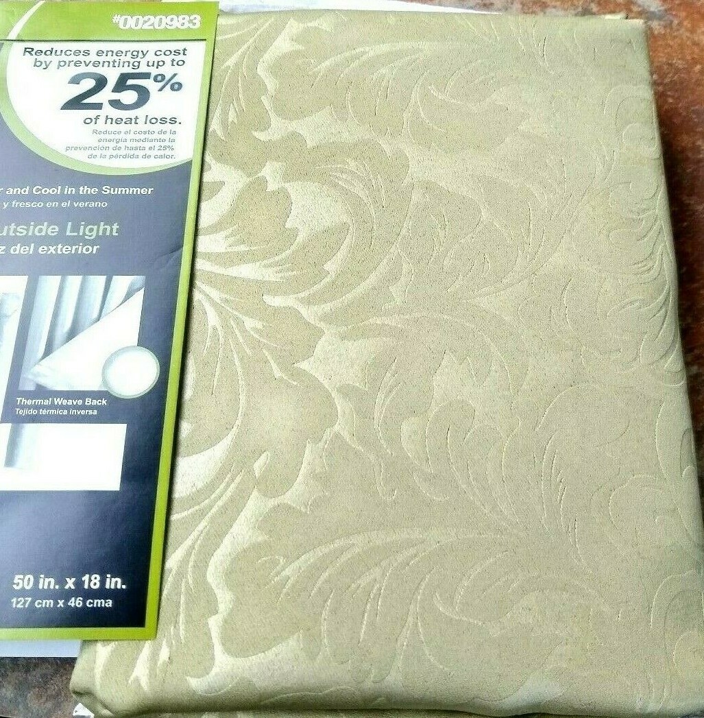 Clayton Blackout Valance Sage Green Energy Saving Style Selections Damask 50×18