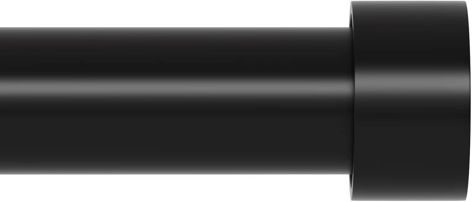 Extra Long Curtain Rod for Windows 30 to 240 inch, Heavy 30-240 Black