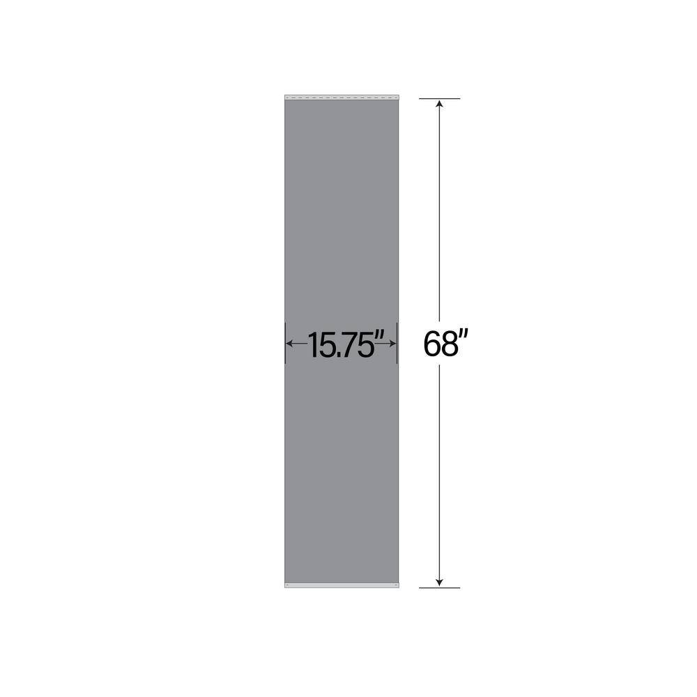 Pearly White Light Filtering Panel with 15.75 Inch Slate, 68 Inch Long