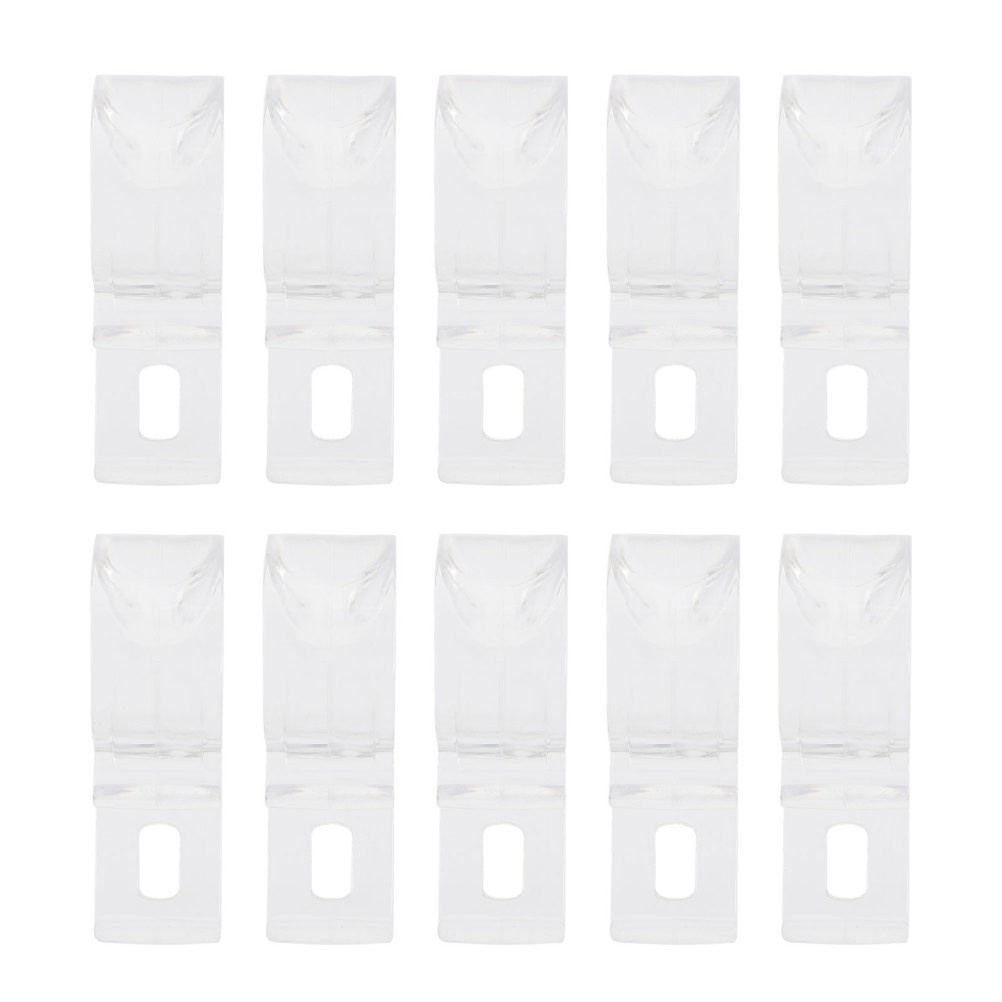 10Pcs Flexible Pom Roller Blind Clips Clear Curtain Hooks for Child Safety