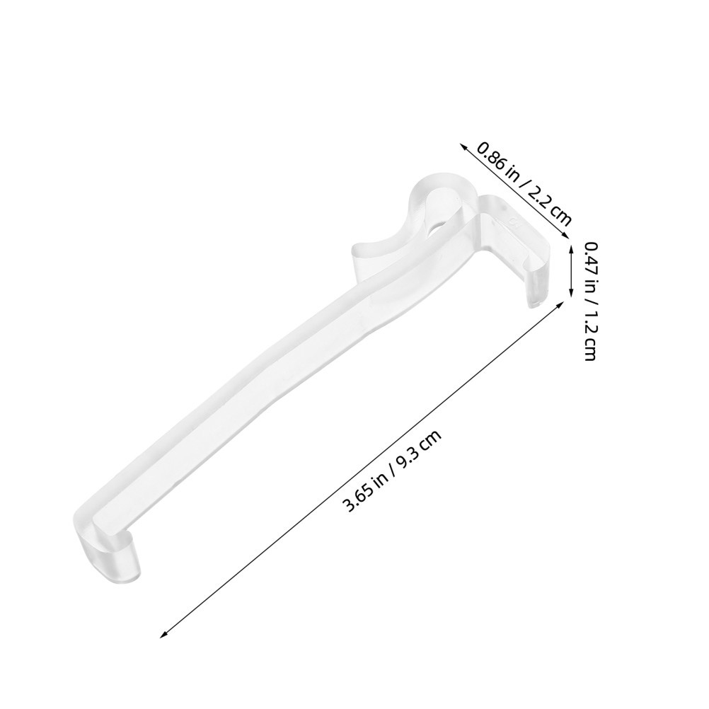 30Pcs Reusable Clear Plastic Clips for Window Curtains and Blind Valance