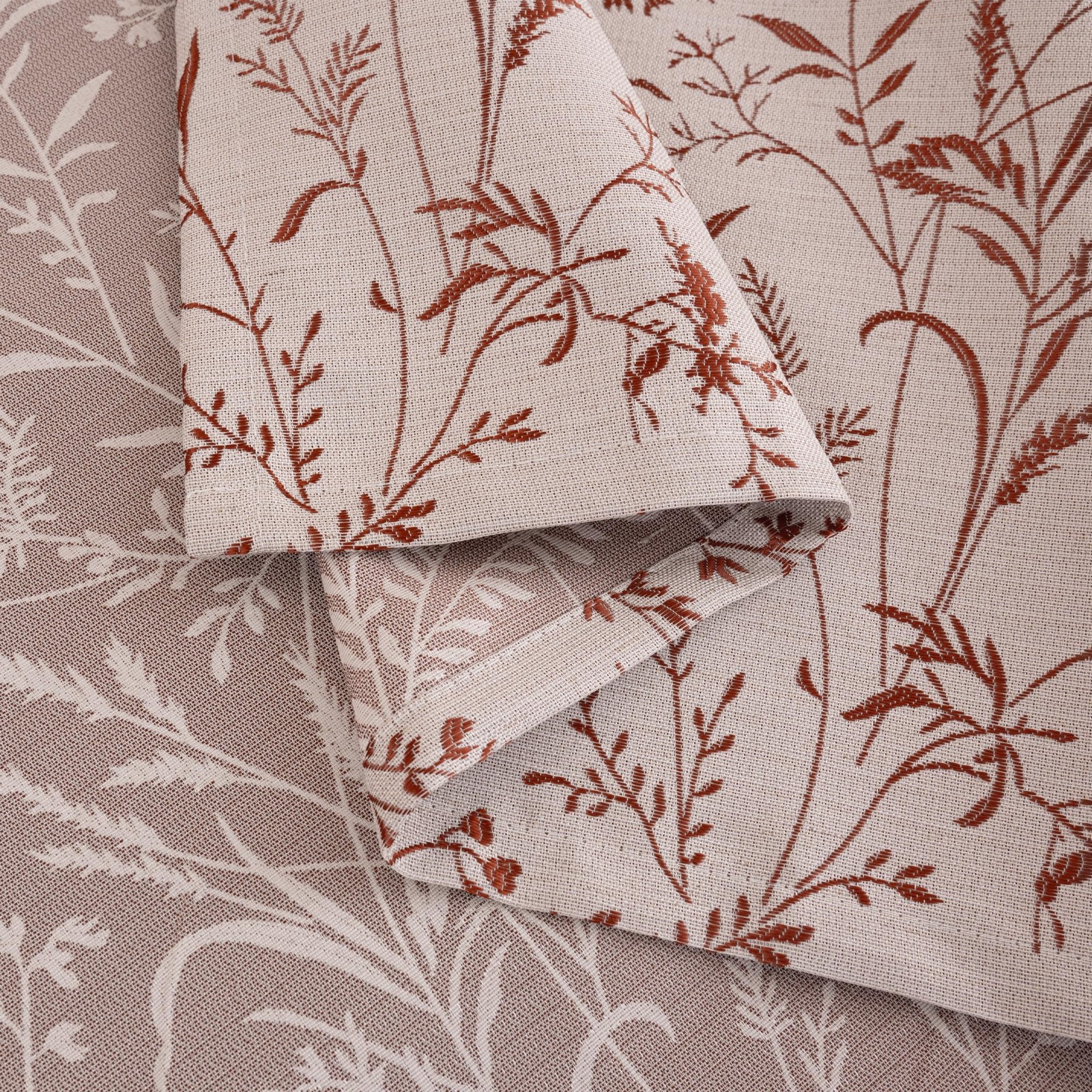 Bgment Linen Curtains For Living Room 84 Inches Long – Fall Jacquard Botanical