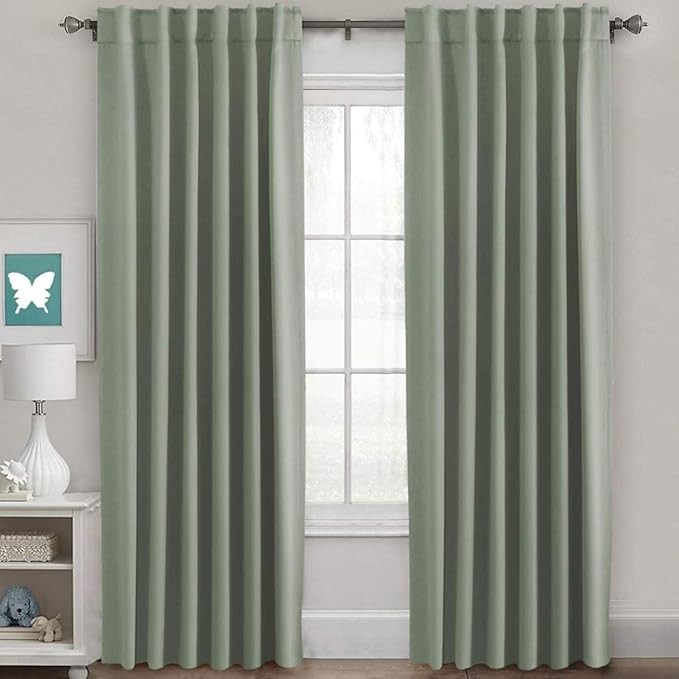 52 X 84 Inch 2 Panels Blackout Drapes For Shading In Living Rooms And Bedrooms