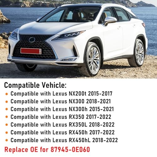 Compatible with Lexus NX200t/NX300/NX300h/RX350/RX350L Left Driver Left White