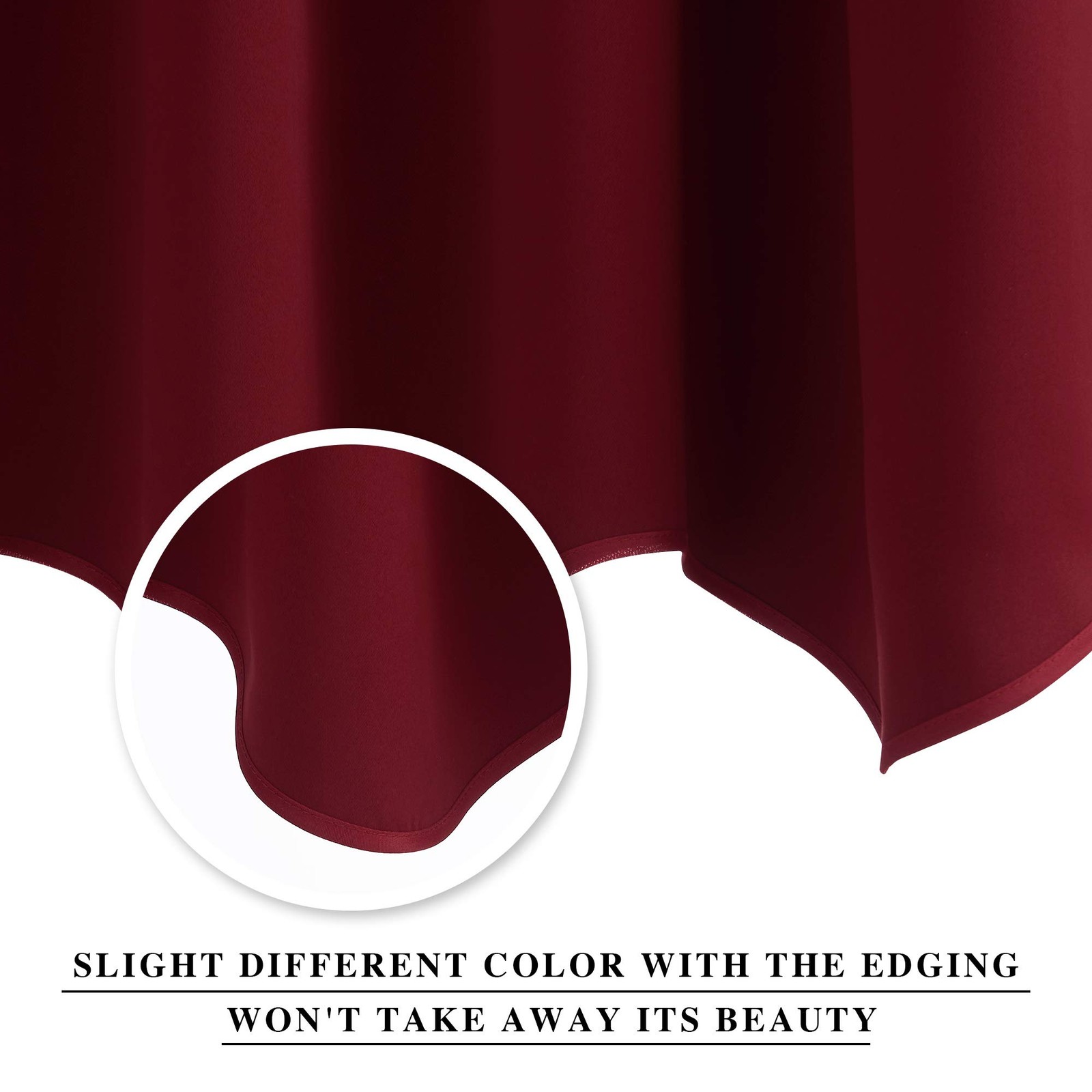 Window Valance – Burgundy Red Blackout Valance Elegant 52 inches by 18 inches…