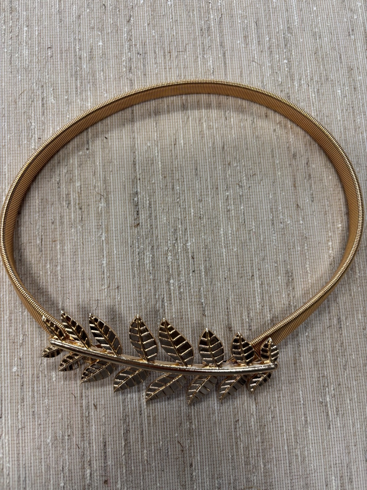 (2) Gold/ metal tie-back for drapperies or sheers 17″ long