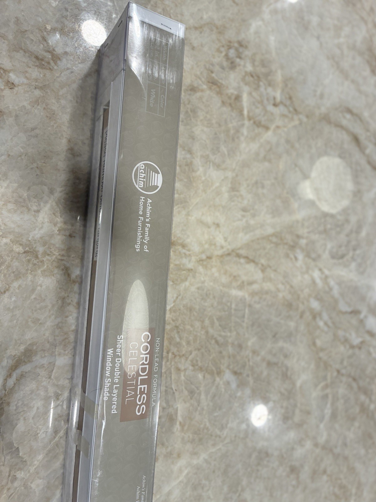 32×72 Cordless Celestial Sheer Double Layer Roller Shade White