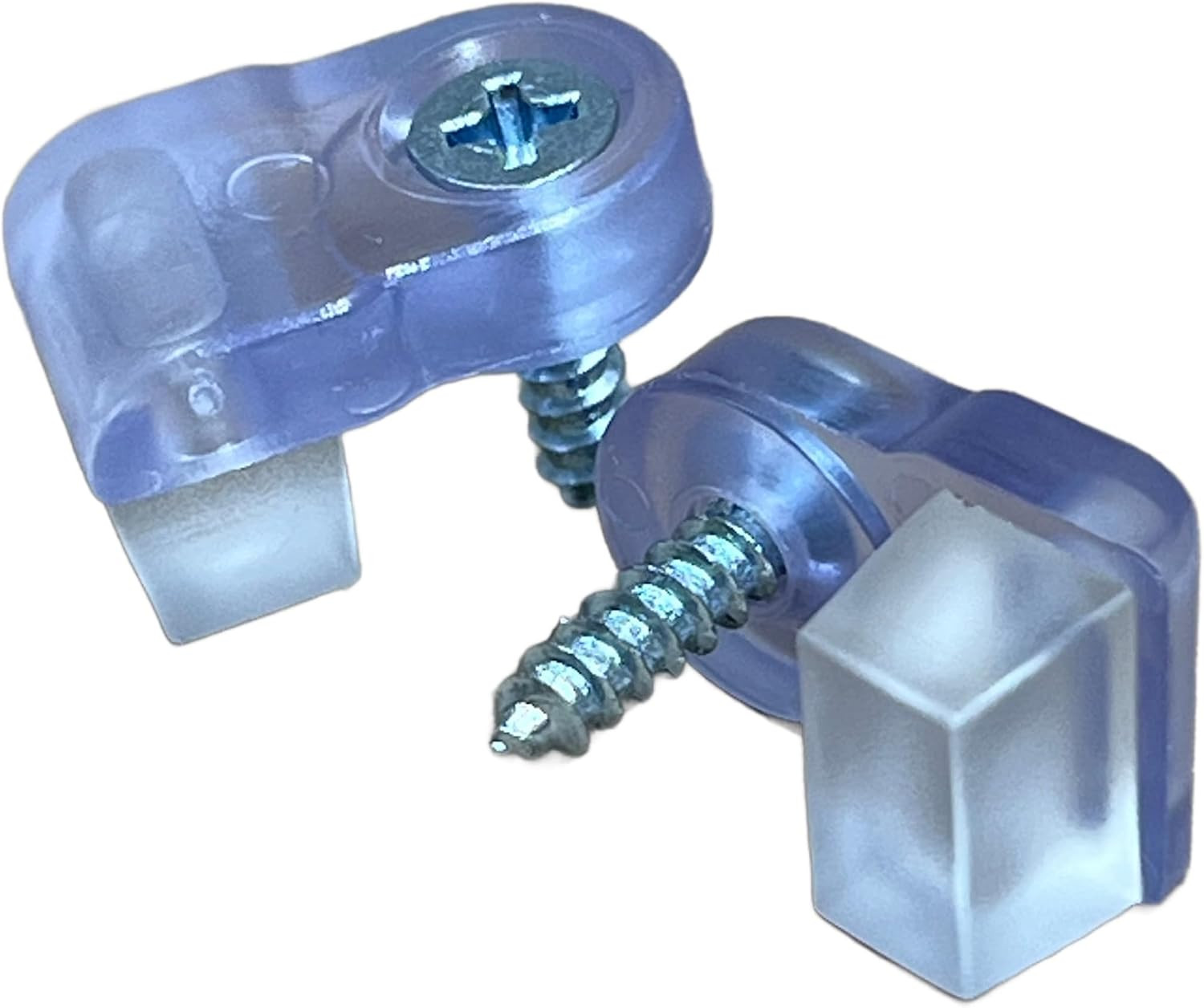 Glass Retainer Clips / “Clear “Glass Clips with All Hardware /Choose