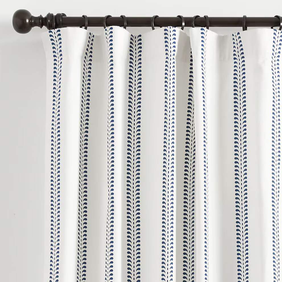 Ballard Designs Hollis Ditsy Stripe Drapery Panel…