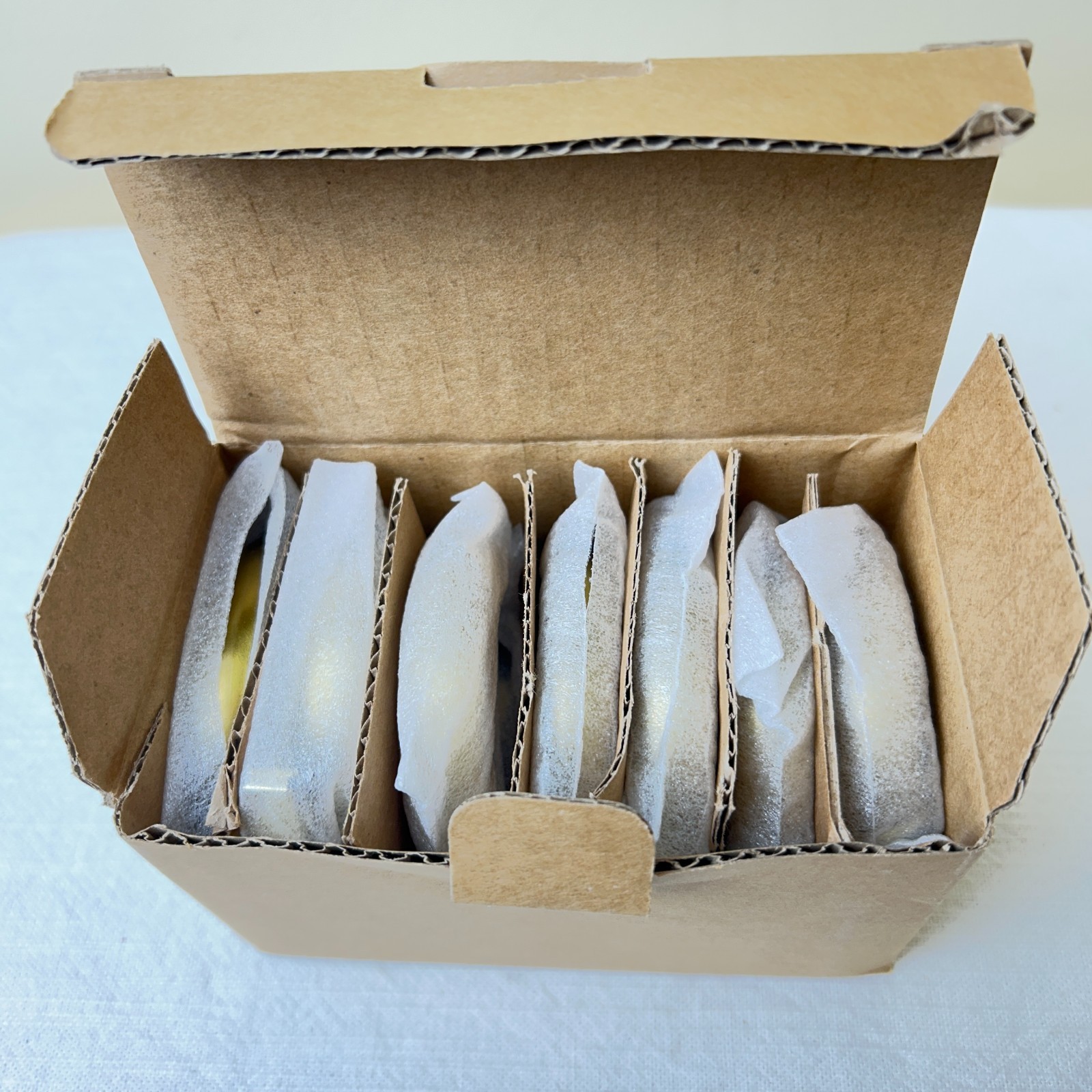 RH Restoration Hardware Classic Drapery Loop Clip Ring set 7pc Large Brass