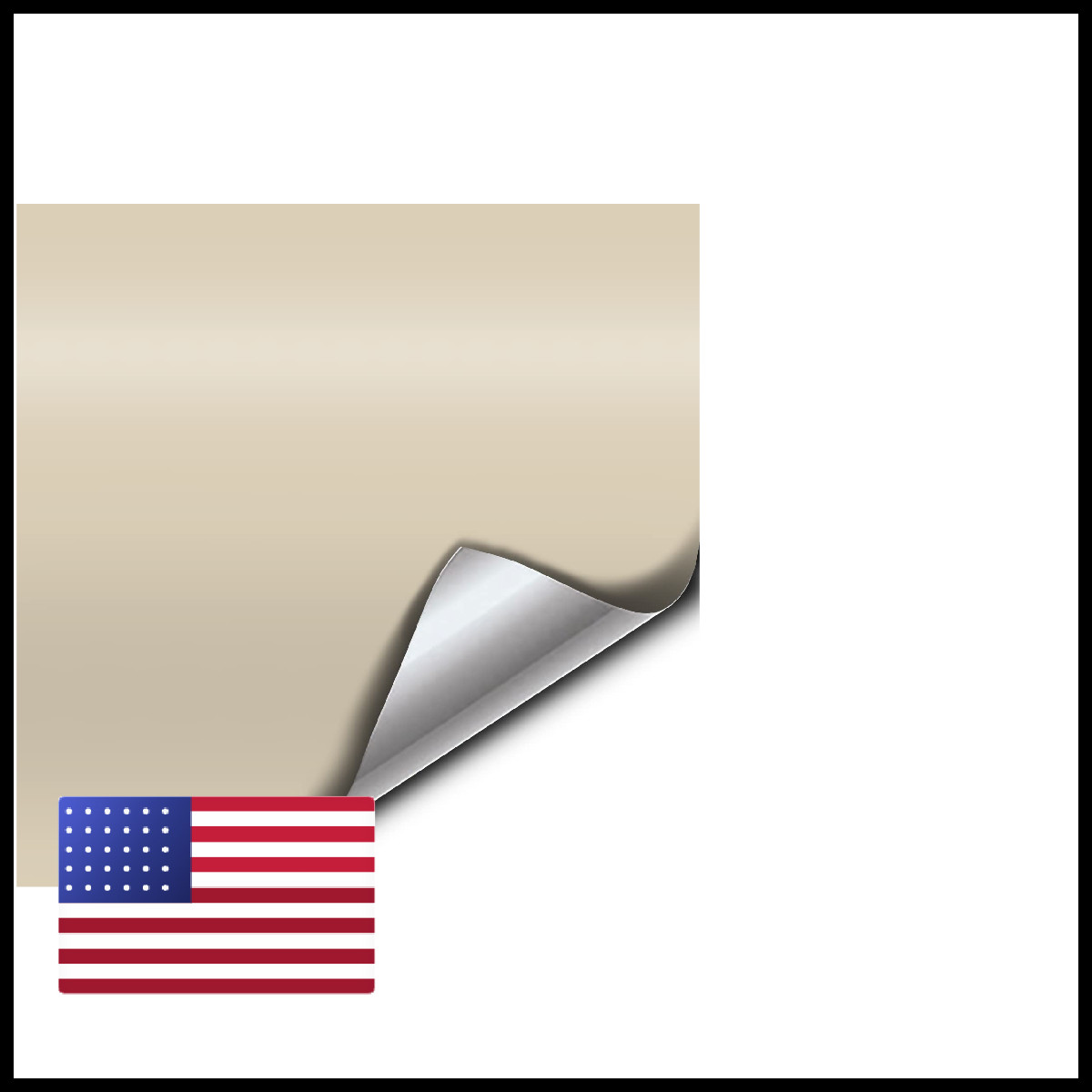 Vvivid Matte Rally Beige Vinyl Wrap Roll 25Ft X 5Ft