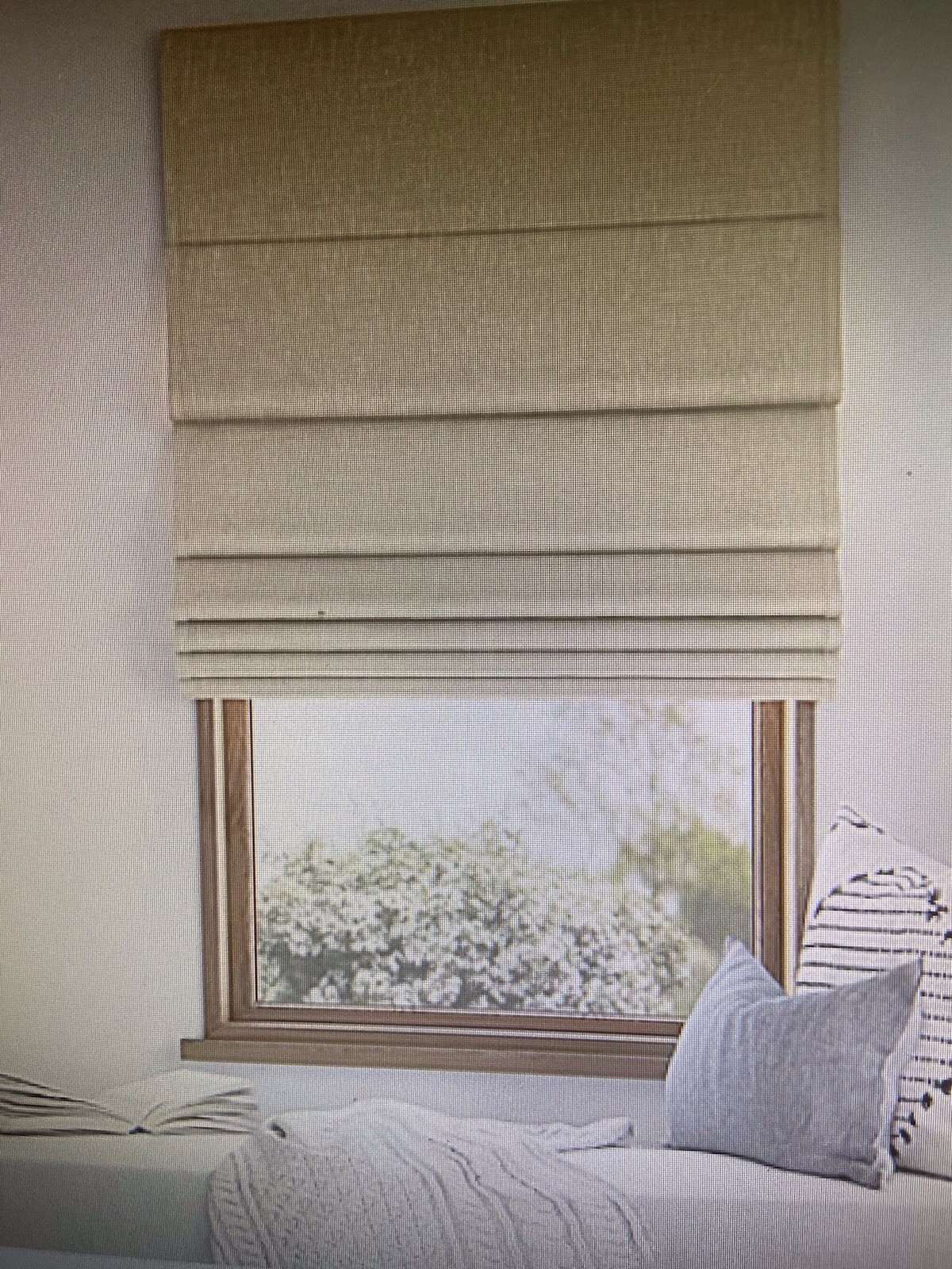 36×64 Sun Zero One Roman Shade, Natural