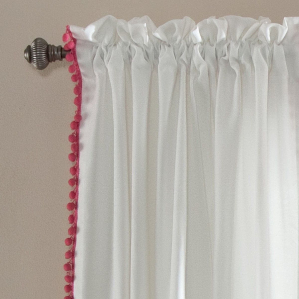 Pom Pom Window Curtain (Single Panel)