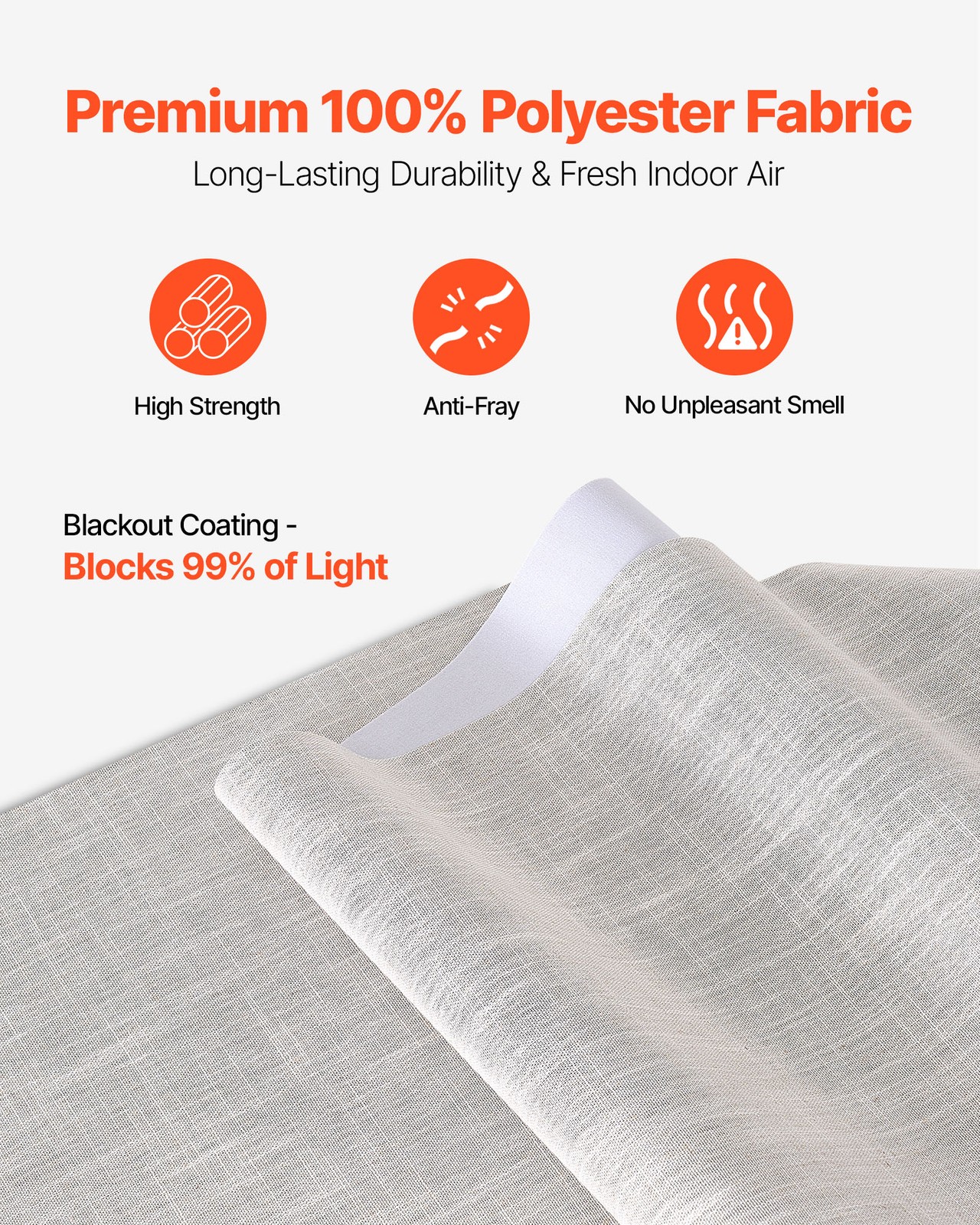 VEVOR Panel Track Blinds Extendable Track from 45.8 in to 86 in W Trimmable
