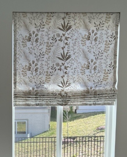 Lafayette Interior Designs Flat Fold Embroidery Cordless Roman Shade – Set Of 4