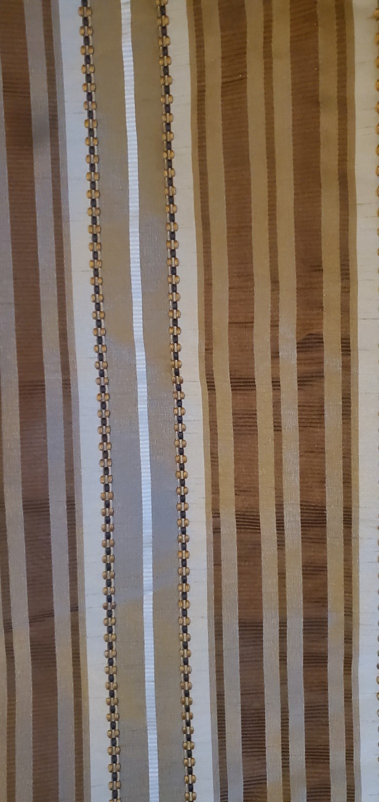 4 Panels CUSTOM pinch pleated drapes gold/brown heavy fabric lined ~110” long