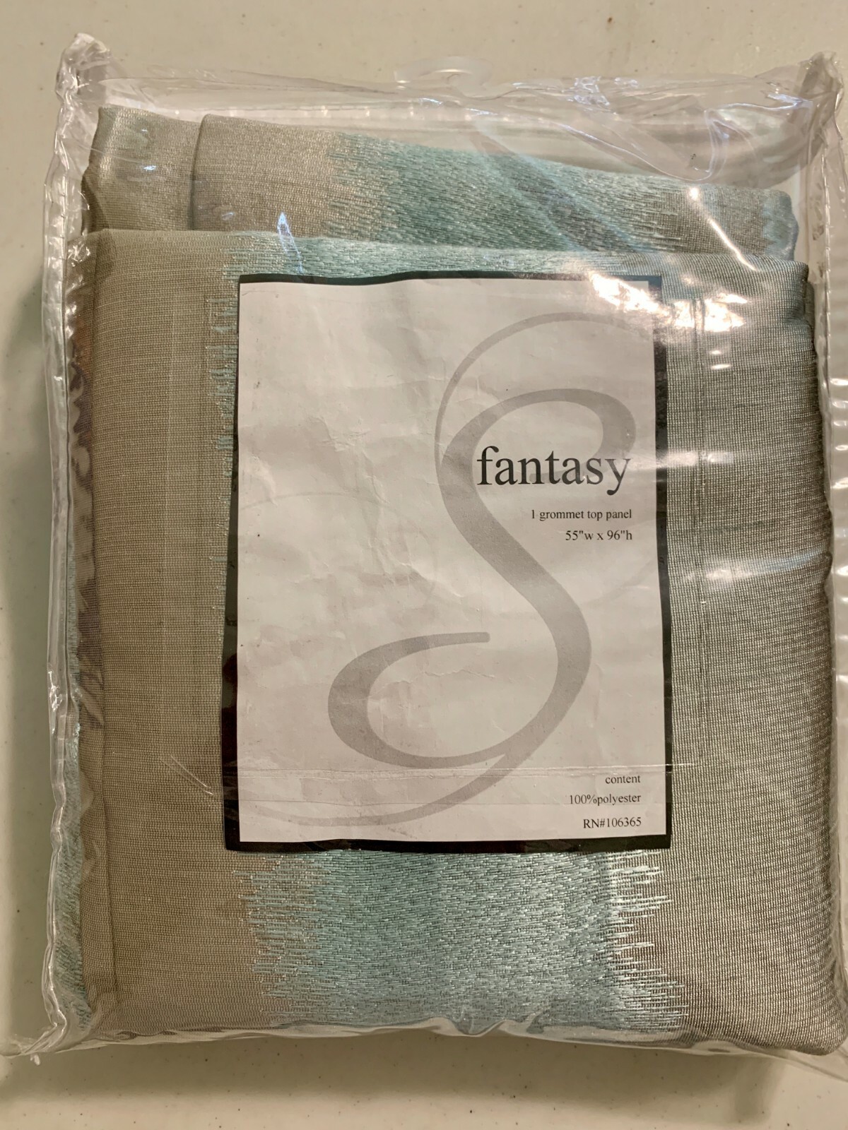 Fantasy 1 Grommet Top Panel Curtain 55” x 96”, RN# 106365
