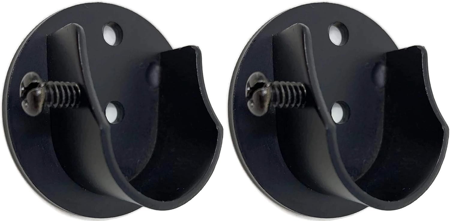 5/8″ to 3/4″ Inside Mount Curtain Rod Bracket Socket for Window Frame, Closet