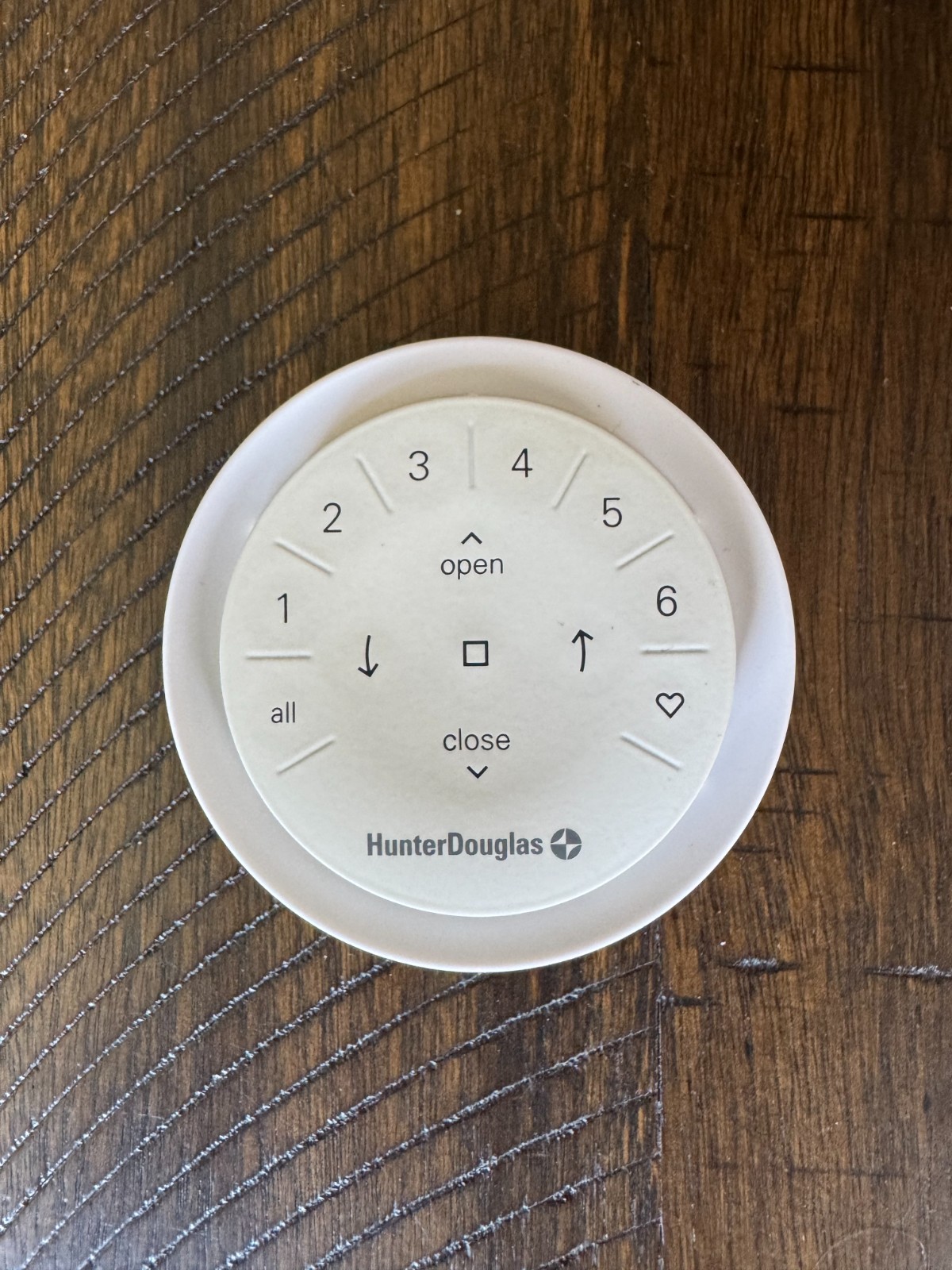 Hunter Douglas PowerView Generation 3 New White Remote with White wall mount