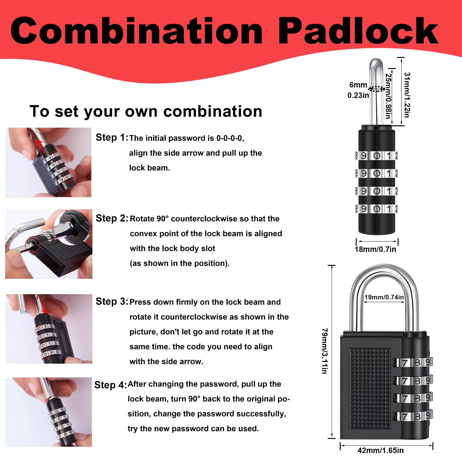 1Pack Gate Valve Lockout Device with Coded Lock Suited for 1To2-1/2 Gate Valve H