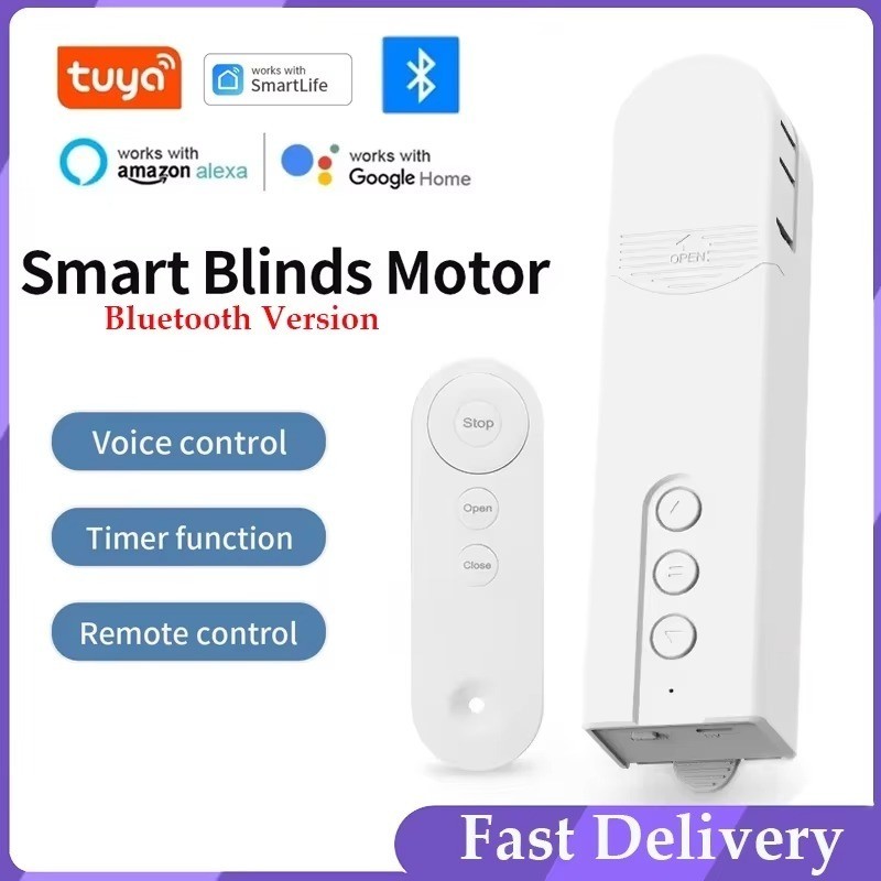 Tuya Smart Roller Blind Motor Bluetooth Remote Alexa Google Home Curtain Control