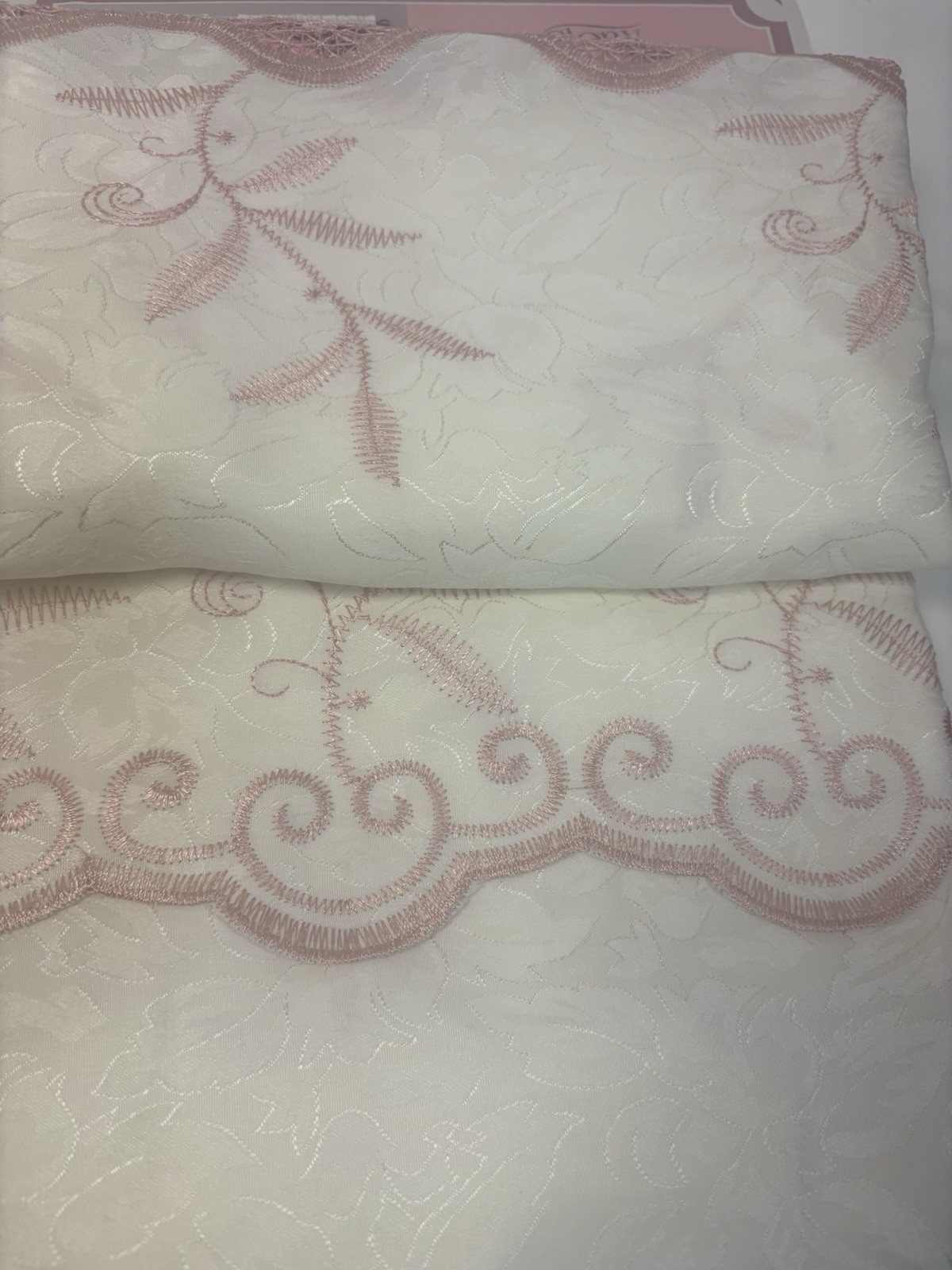 Curtains Glory Home One Panel Per Package 54×84 Tinsley Beige Rose Color