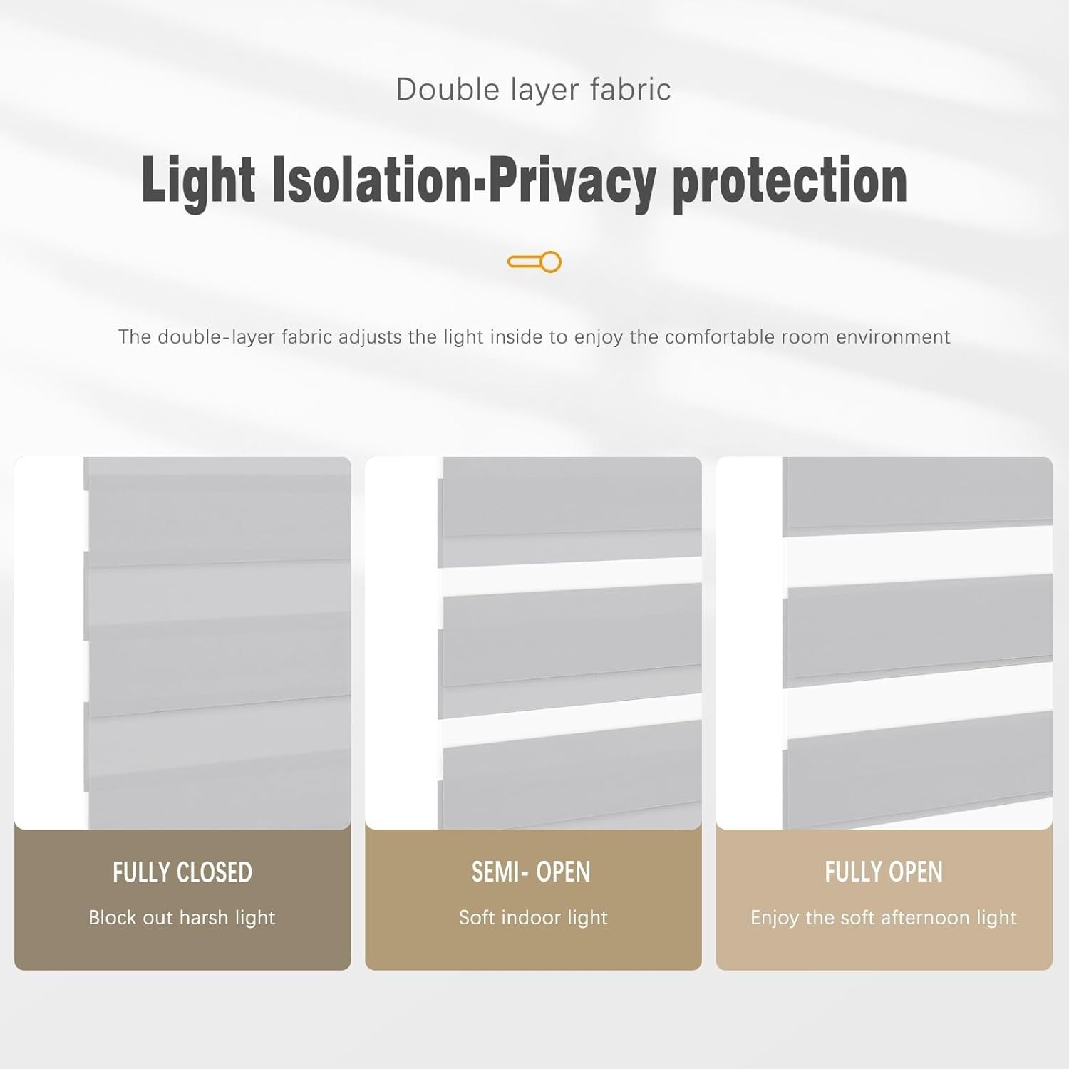 Dual Zebra Roller Blinds Window Shade Horizontal Blind Curtains Easy to Install