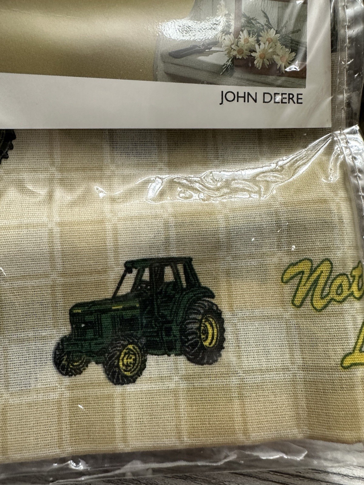 John Deere Tractor Logo Continental Curtain Springs Home USA 80×63” +60×10” Val